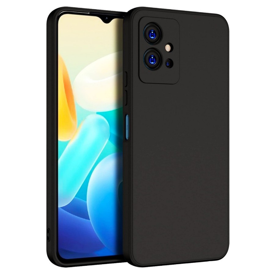 CASE VIVO T1 5G VIVO Y75 PREMIUM MATTE CASE SOFT BLACK DOFF SLIM FIT - VIVO T1 5G
