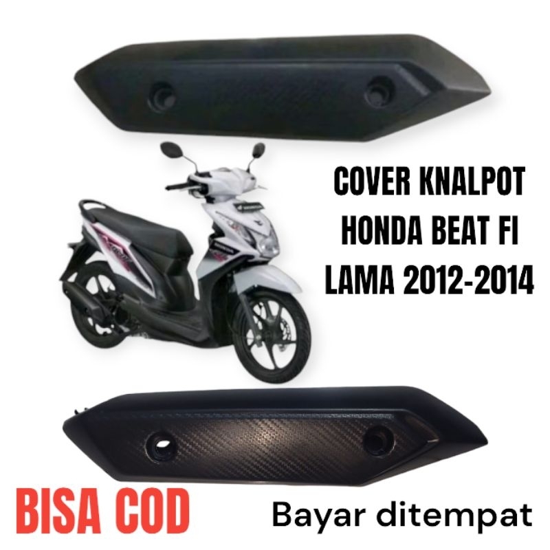 Cover Knalpot Honda Beat Fi Lama 2012-2014 /Pelindung knalpot honda beat fi model seperti original