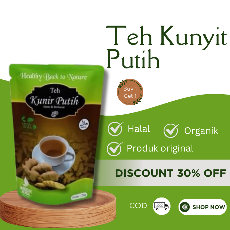 

TEH HERBAL KUNIR PUTIH JAMU KUNYIT PUTIH PREMIUM ASLI 100% ORIGINAL BUBUK MURNI TEMU PUTIH SEGAR PLUS