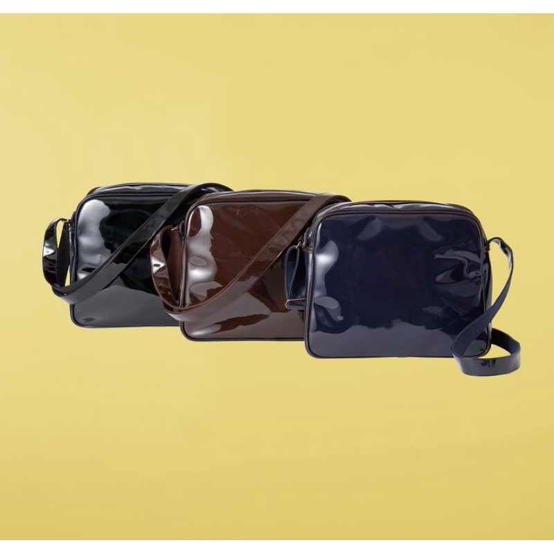 INES DE LA FRESSANGE X UNIQLO SLINGBAG / PRELOVED CROSSBODY BAG / tas kantor / tas coklat / preloved