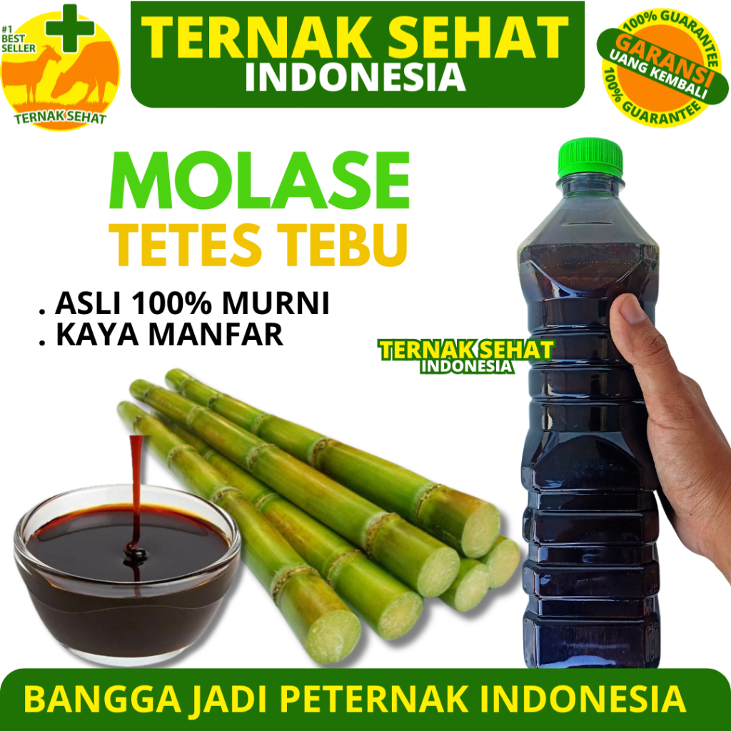 MOLASES TETES TEBU 1 KG - Tetes Tebu Murni Kental Berkualitas