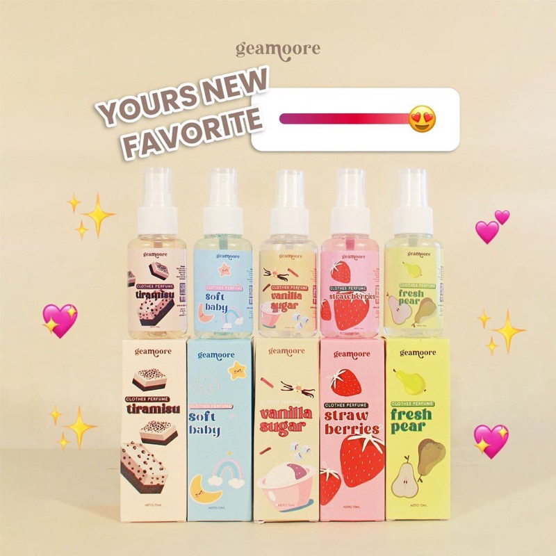 [READY] CLOTHES PARFUME BY GEAMOORE PERFUME PARFUM BAJU BODYMIST PARFUM BAJU BY GEAMOORE