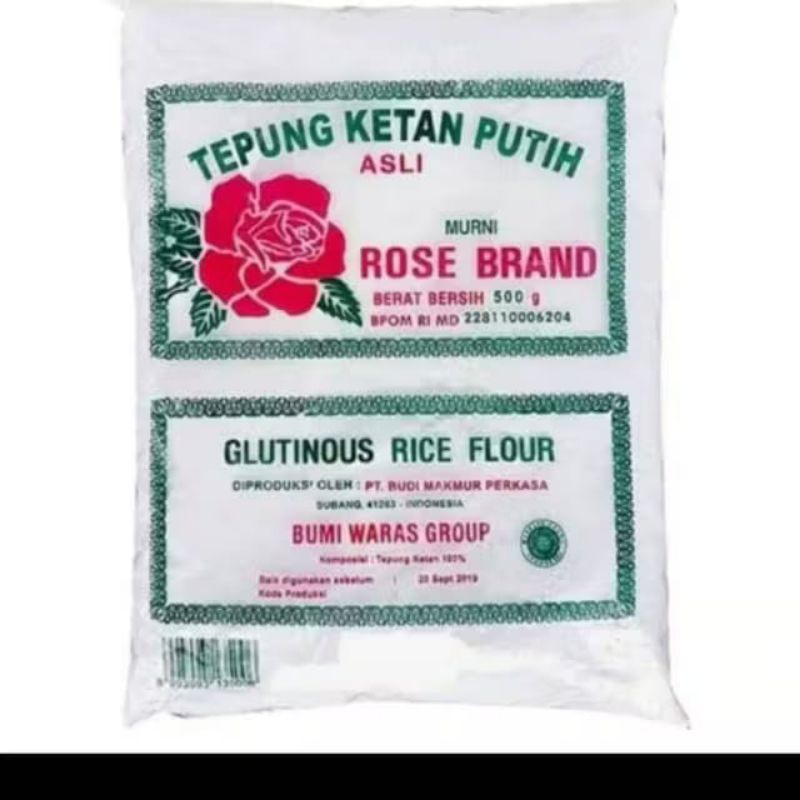 

Tepung Ketan Rose brand 500 gram