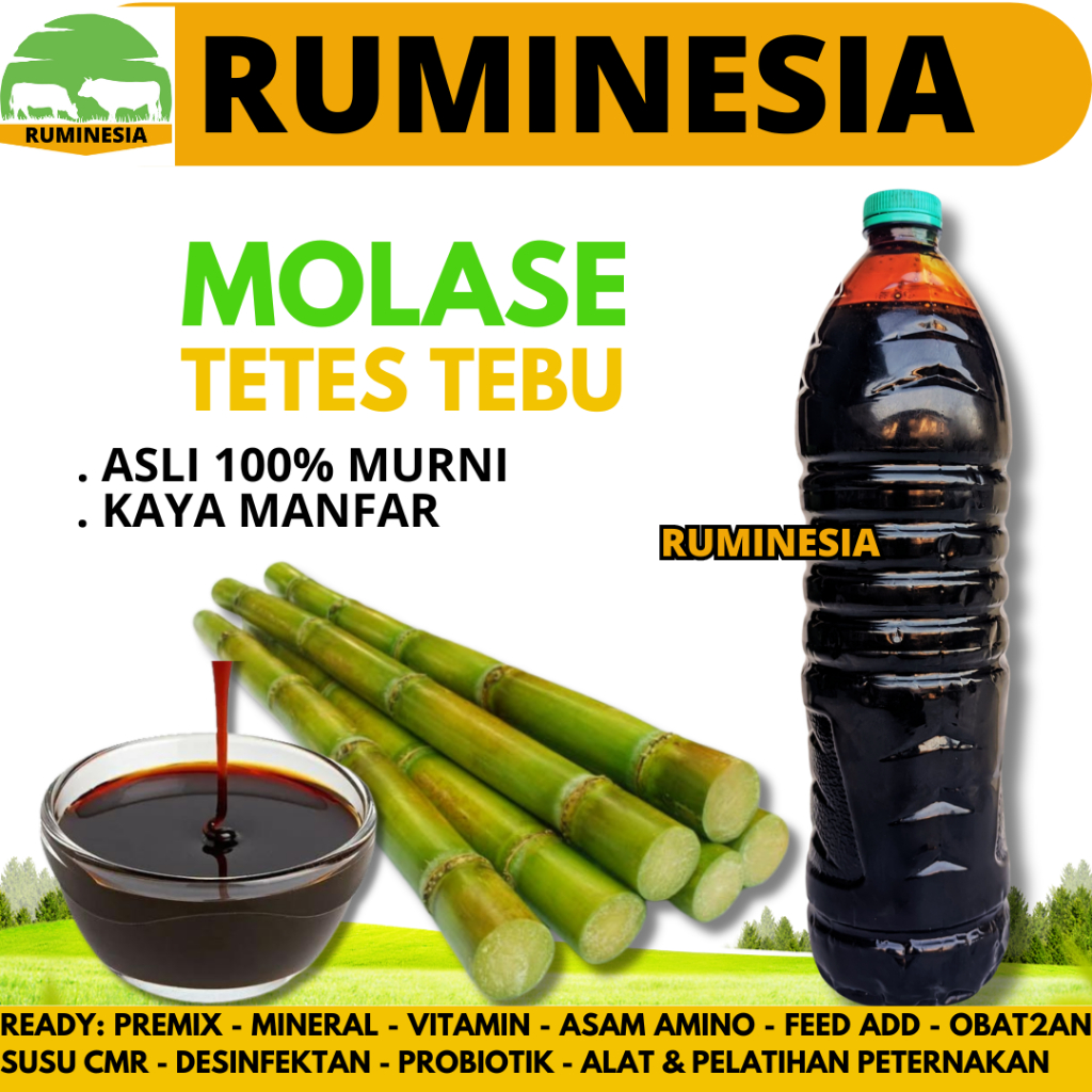 MOLASE TETES TEBU 1,5 KG - Tetes Tebu Molasses Murni Kental Berkualitas