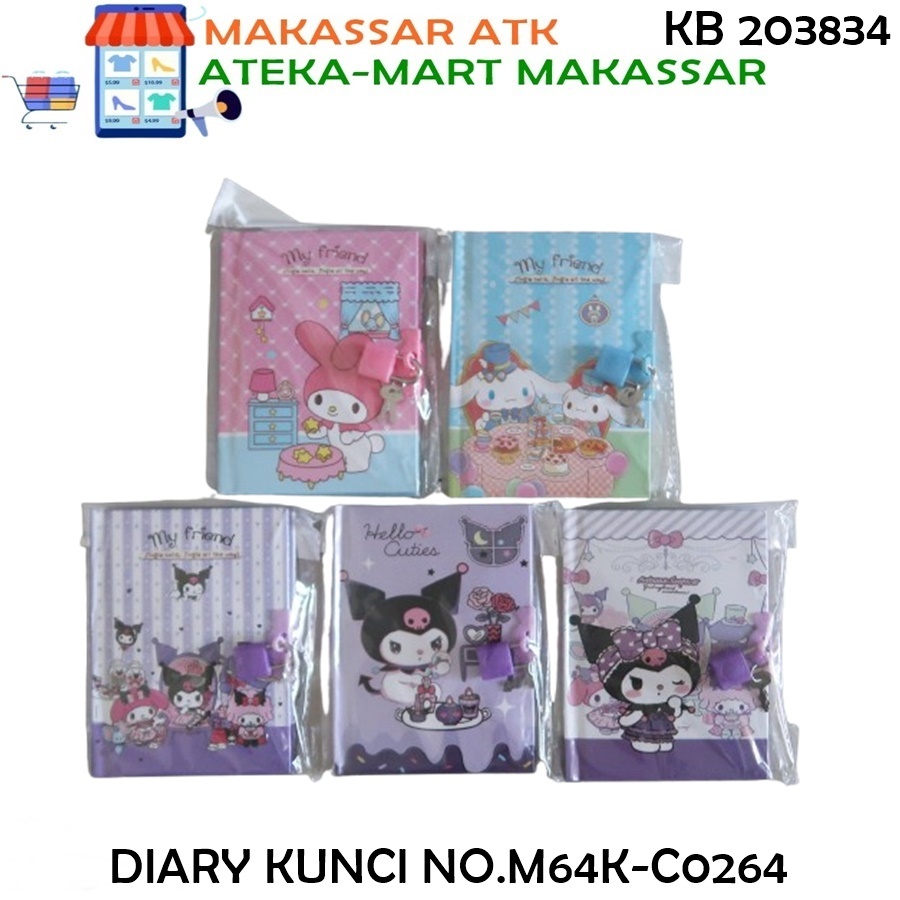 

[PCS] DIARY KUNCI KUROMI NO.M32K-B0248 M64K-C0264 GEMBOK