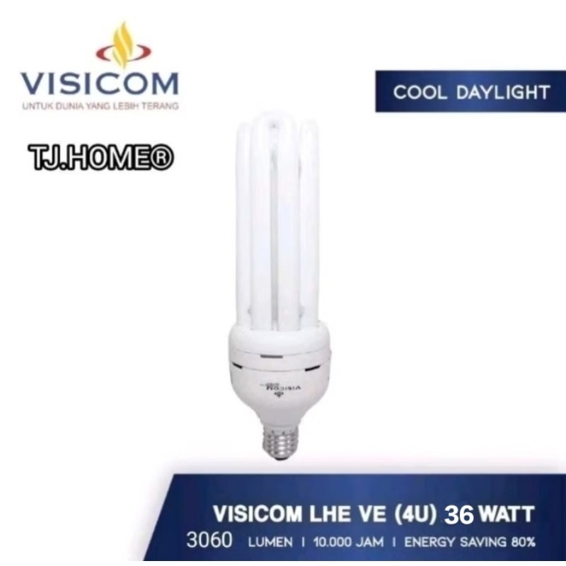 Lampu PLC VISICOM 4U 36 Watt Cahaya Putih
