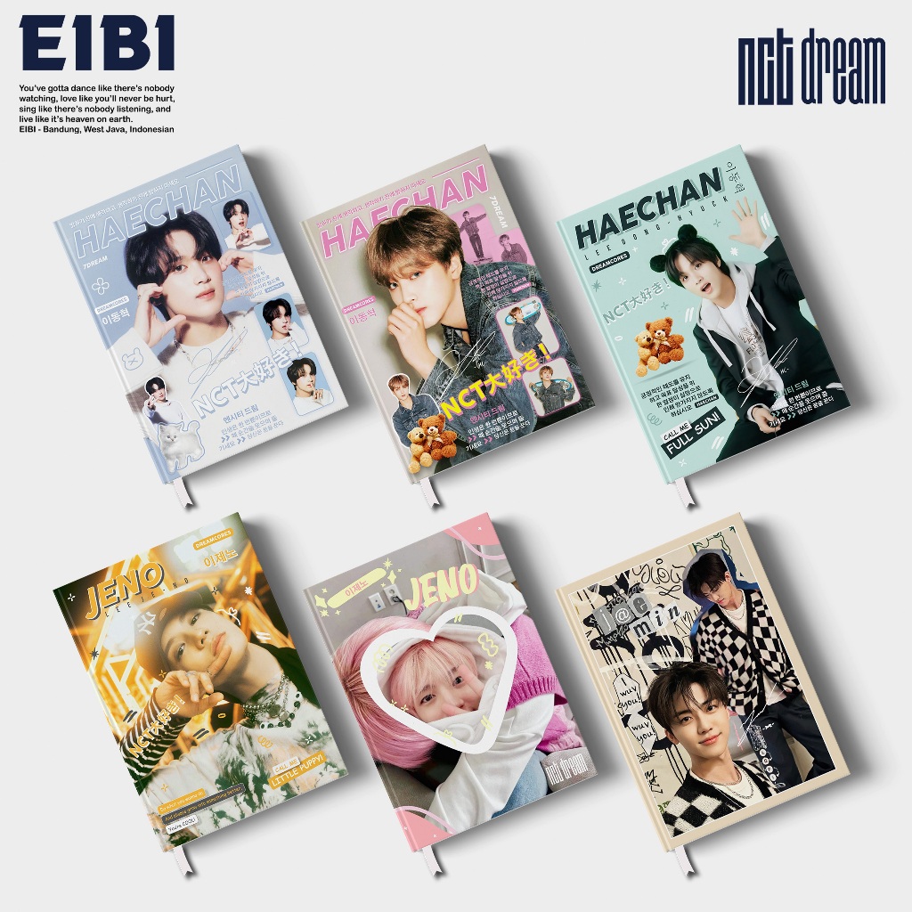 

Eibibook Buku Tulis Catatan Notebook Hardcover NCT Dream Vintage Series 01