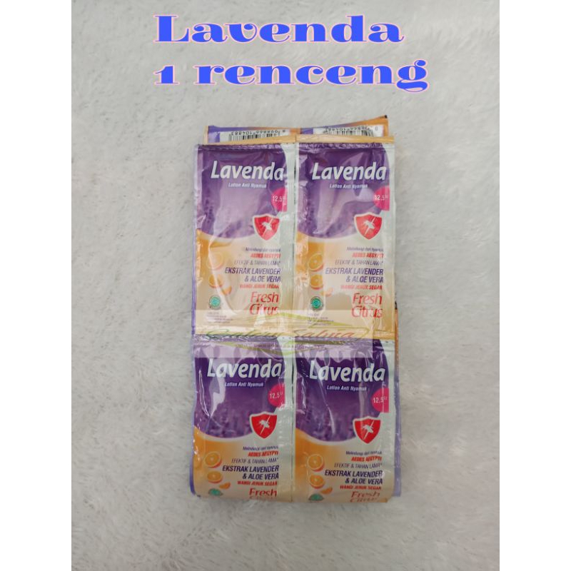 Lavenda lotion anti nyamuk 1 renceng ( isi 12 pcs)