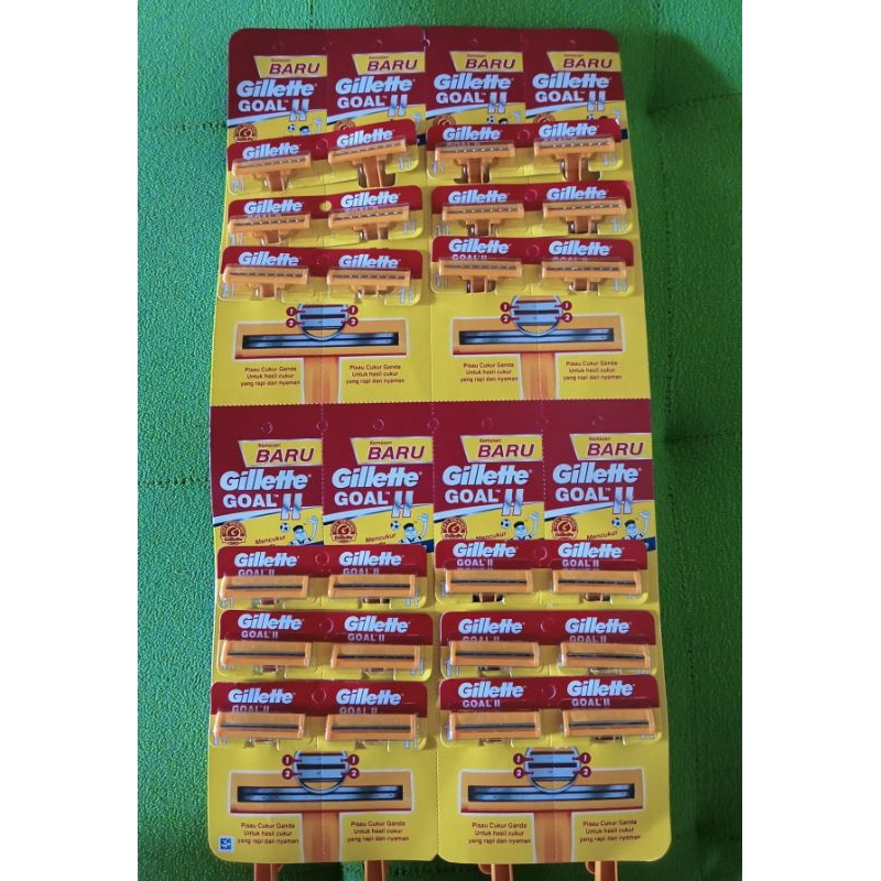 Garukan jenggot, pisau cukur cukur jenggot Gillette goal isi 24 pcs