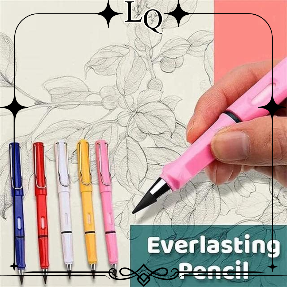 

Pensil Tanpa Batas HB 0.5mm / Eternal Pencil Pensil Ajaib Tanpa Rautan + Pengahapus Untuk Menulis Menggambar / Premium Unlimited Writing Inkless Rubber Eraser / Pena Perlengkapan Alat Tulis Sekolah Anak Sketsa High Tech Nib