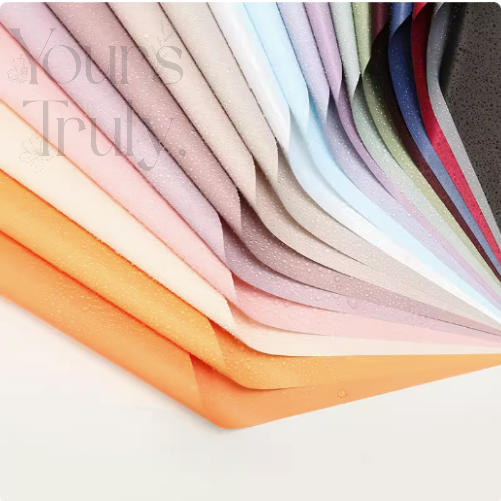 

[20 LEMBAR GROSIR] KERTAS PLASTIK SOFT CELLOPHANE FLOWER WRAPPING FULL COLOR BUNGA BUKET BOUQUET