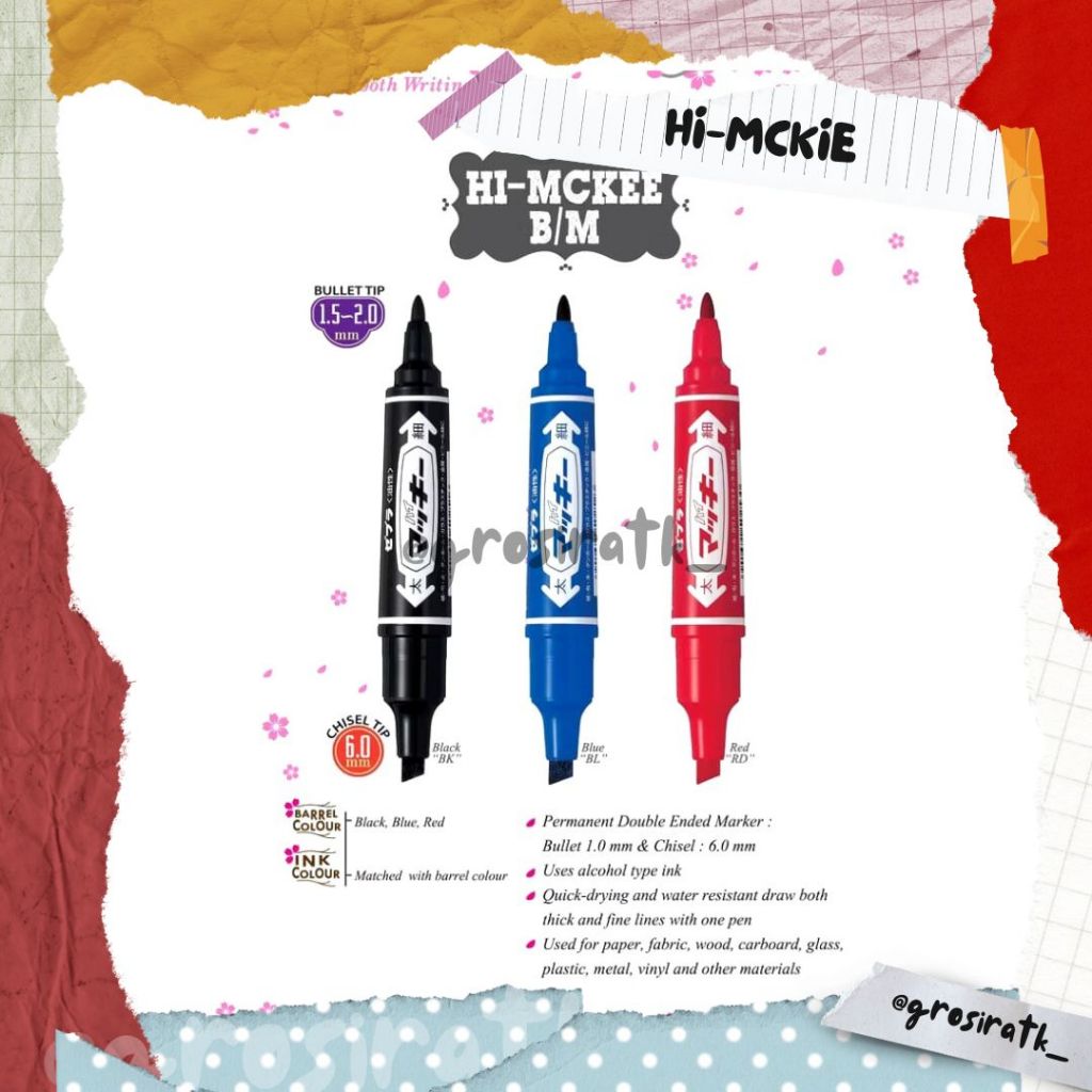 

Zebra Hi-MCKIE / Permanen Marker