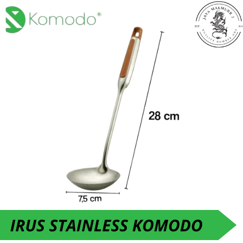 IRUS STAINLESS STELL KOMODO 28 CM ORIGINAL / CENTONG SAYUR KOMODO