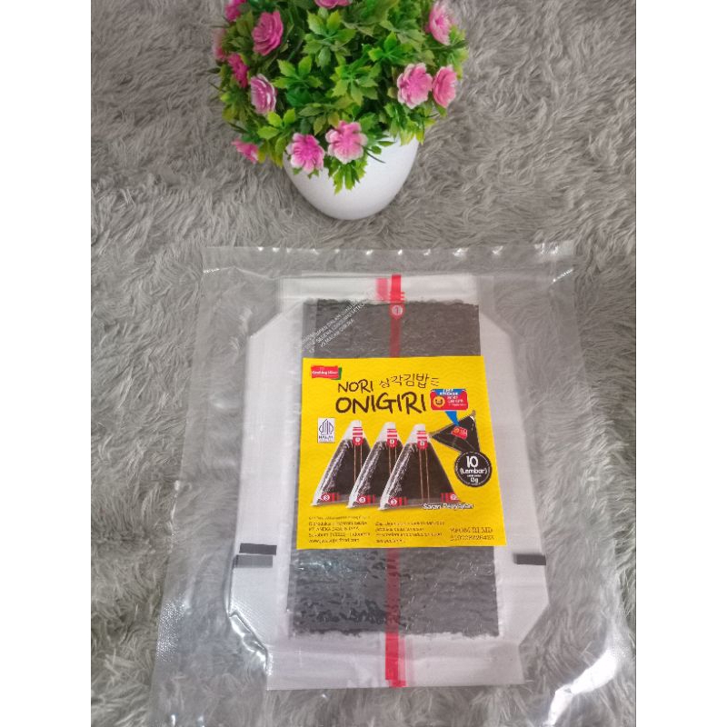 

Nori Onigiri Halal 1 paket isi 10 pcs nori