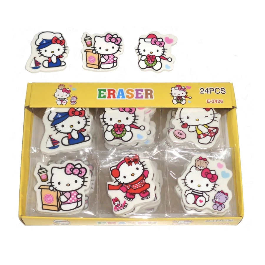 

1 BOX / 24 Pcs Eraser Karakter E-2426 H.Kitty