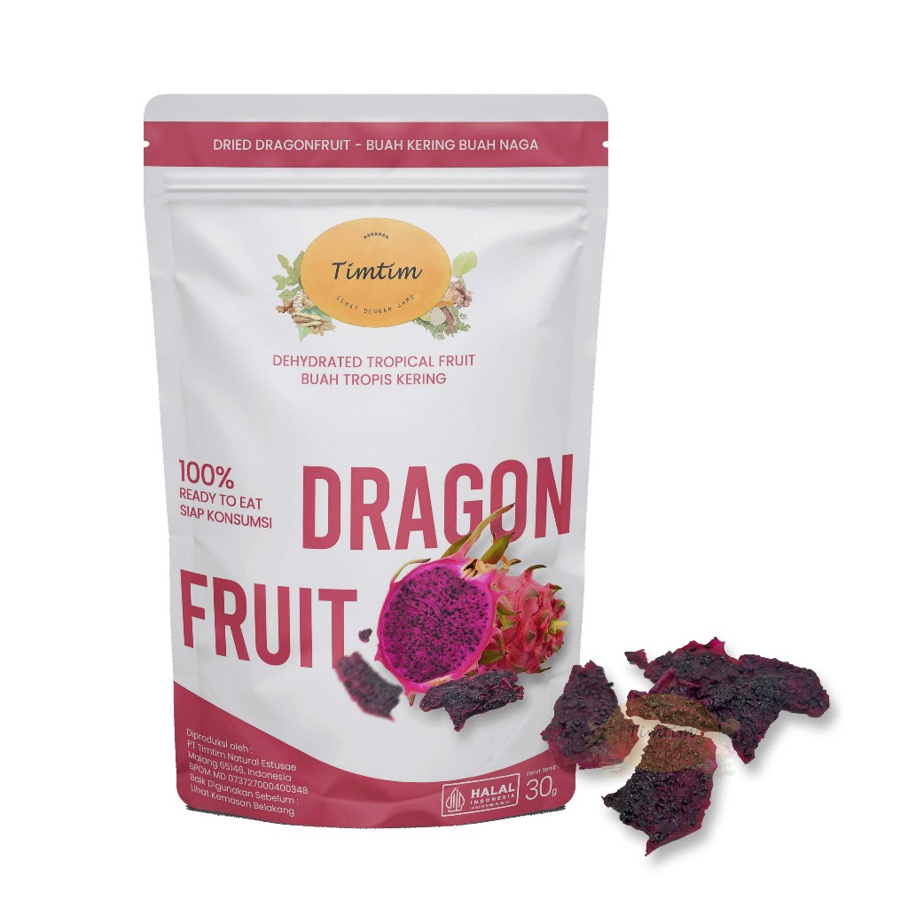 

Buah Kering Dried Fruit Buah Naga Soft Dried Organic Red Dragon Fruit Slice Kering Timtim Natural