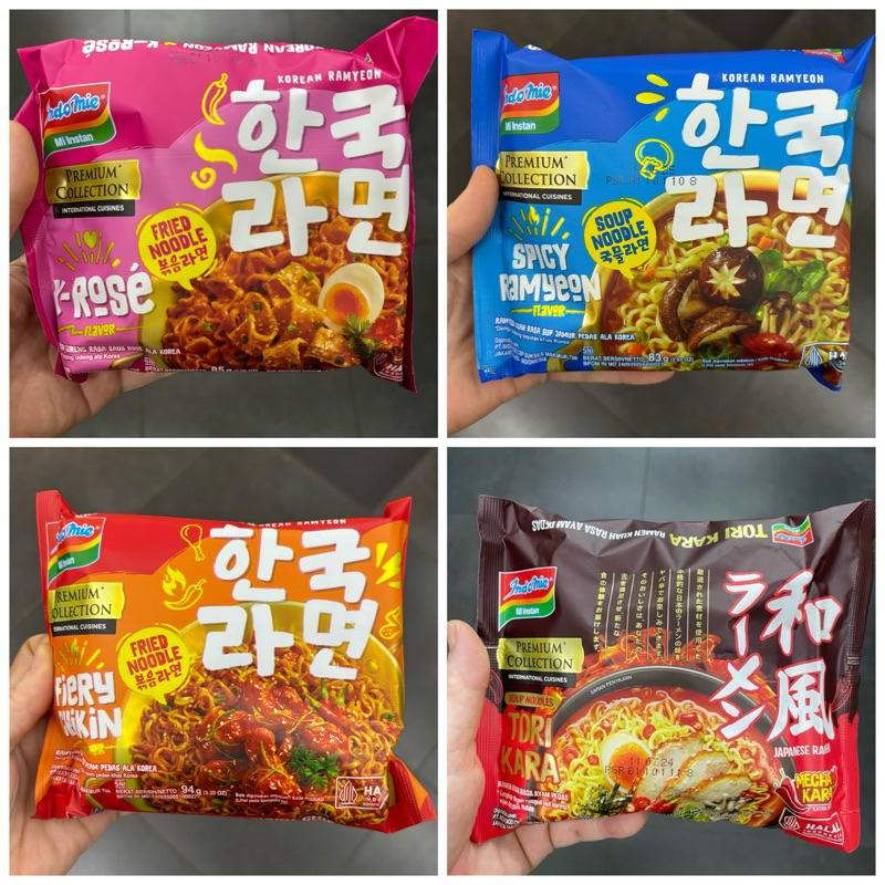

Indomie Premium Collection Indomie Mie Instan Ramen Tori Kara Ayam Pedas Takoyaki Miso Shoyu