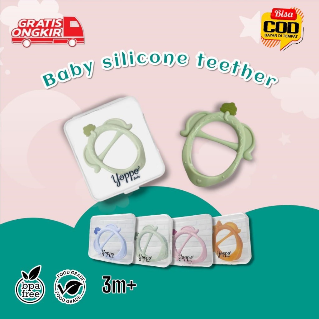 Yoppo Baby Teether Bayi / Mainan Gigitan Bayi