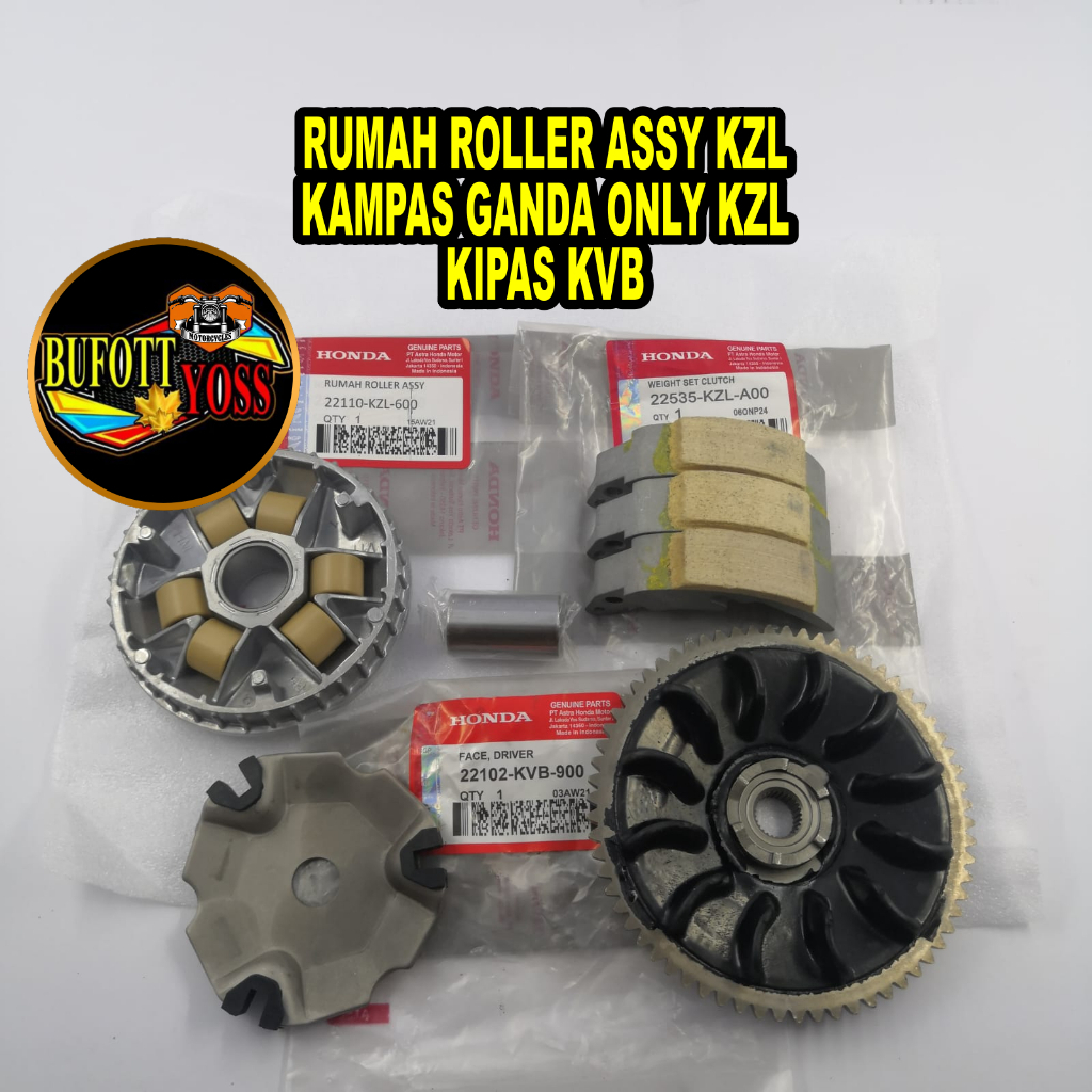 Rumah Roller Assy Beat Fi Kipas KVB Scoopy fi Kampas Ganda KZL Beat 2012-2014 Ganda kopling Spacy fi