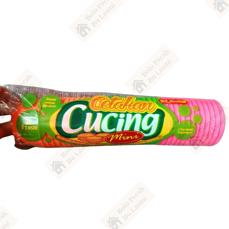 1 pack [Isi 3 lusin 36pcs] Cetakan CUCING / Cetakan Kue Talam / Cetakan Kue Mangkok / Cetakan Dimsum
