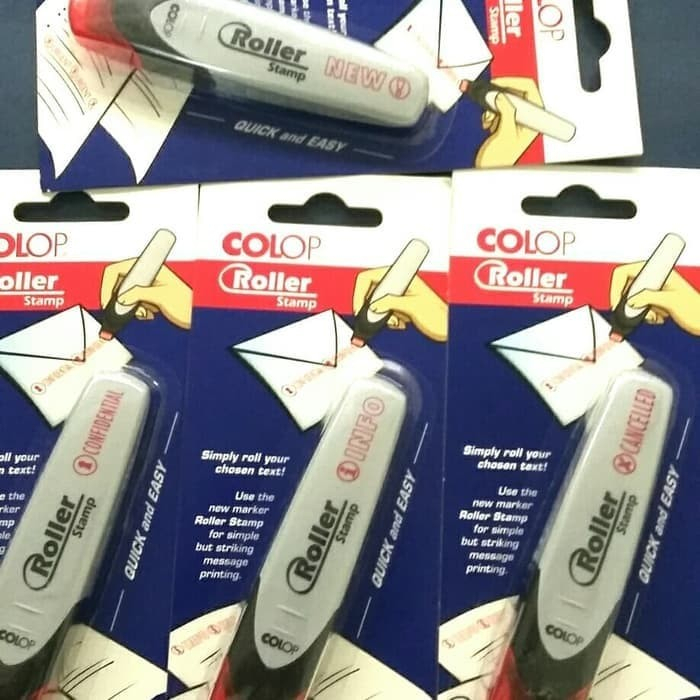 

STAMP COLOP ROLLER stempel penghapus alamat tinta permanen