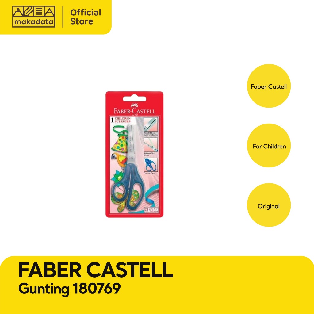 

SCISSORS / GUNTING ANAK FABER CASTELL 180769 (1 PCS) MURAH