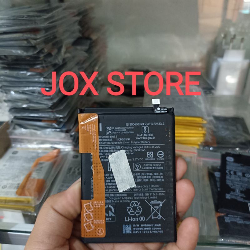 Batu Baterai Xiaomi Bn62 Xiaomi Redmi 9T Original 1000000% Bawaan hp