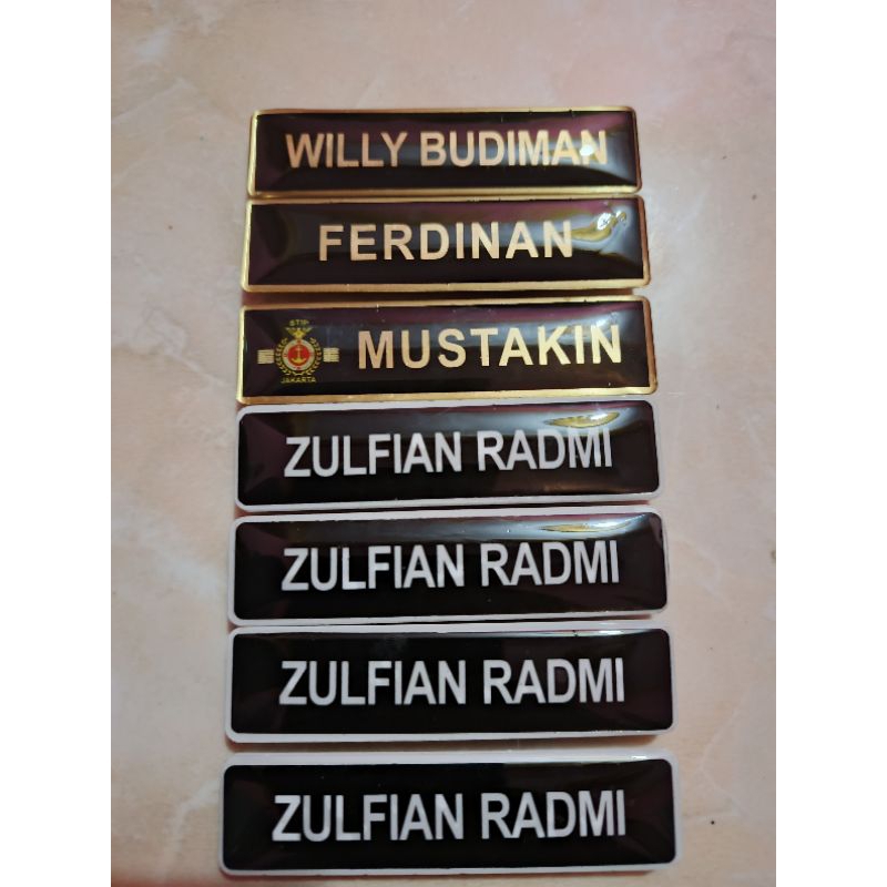 

Nametag Custom Express, Nametag Acrylic, Nama Dada, Papan Nama