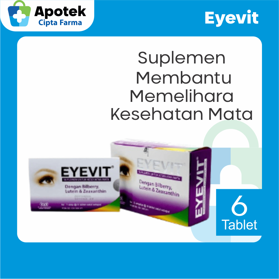 Eyefit Eyevit Vitamin Mata Tablet Lutein Retinol Vitamin A Obat Mata Suplemen Mata Vitamin Mata Kese