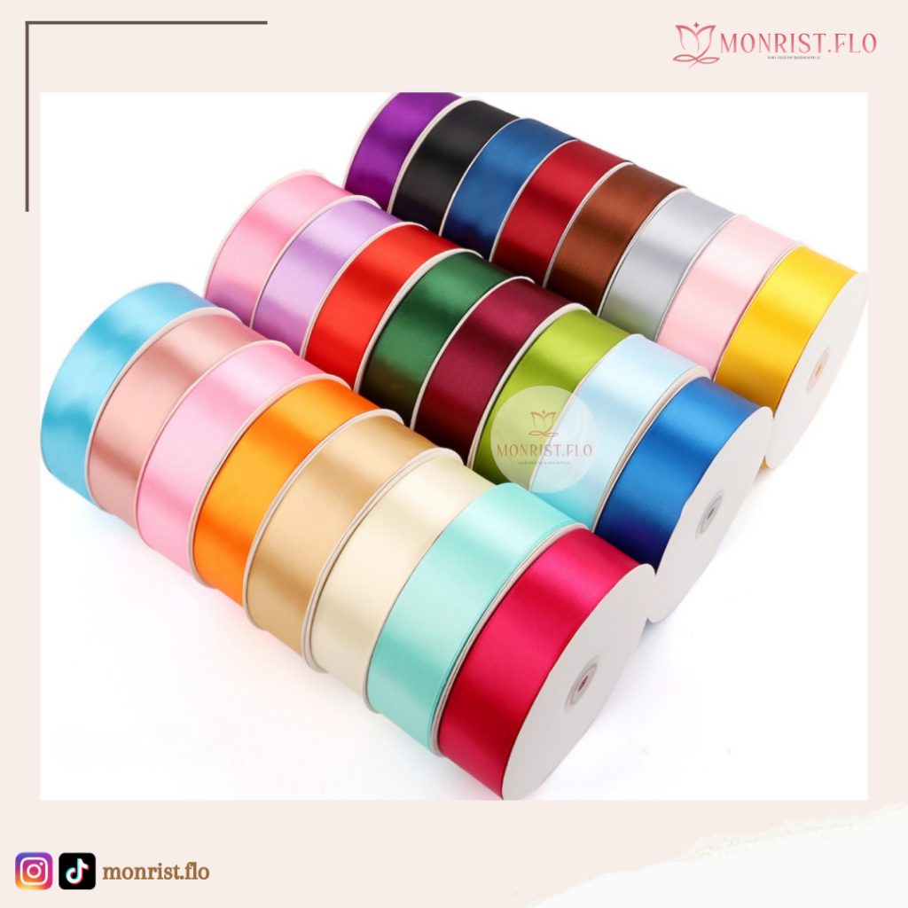 

Monrist Flo - Pita Satin 4CM Untuk Buket Bunga Kualitas Premium