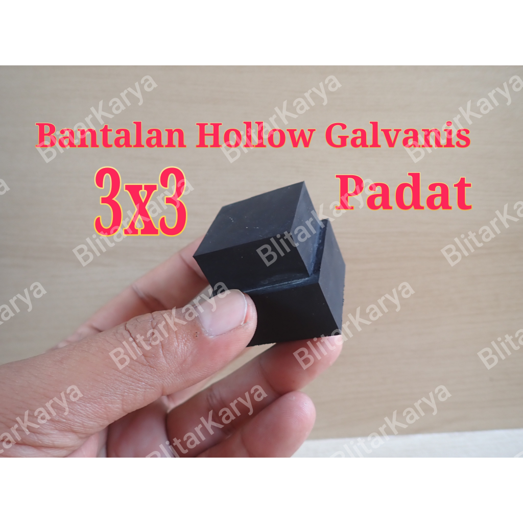 Bantalan Hollow Galvanis 3x3 Tebal Padat Kuat Karet Bantalan Hollow Galvanis 3x3 Harga Perbiji