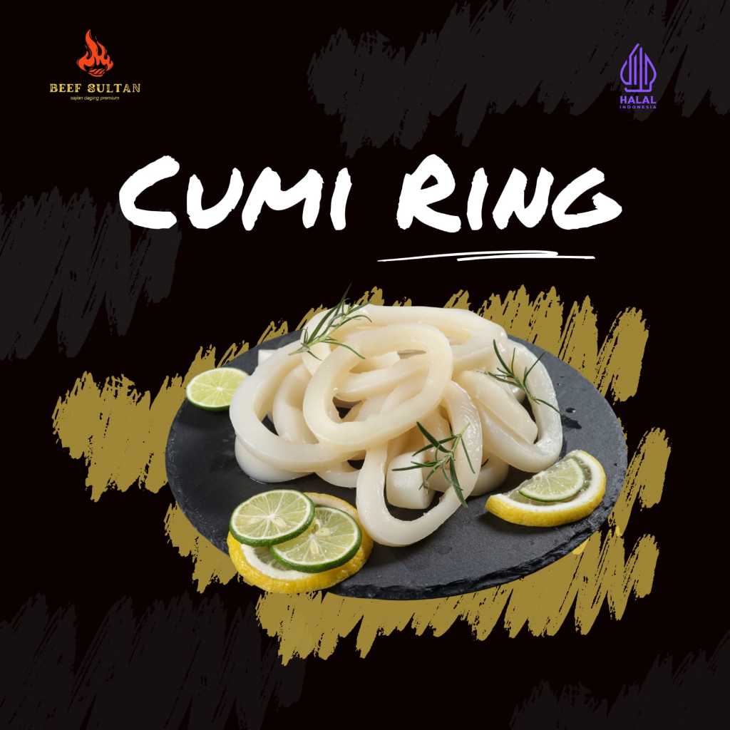 

Cumi Ring Frozen 500gr | Cumi-cumi Segar | Cumi Potong Kupas Bersih | Seafood Frozen | Ikan Laut Segar