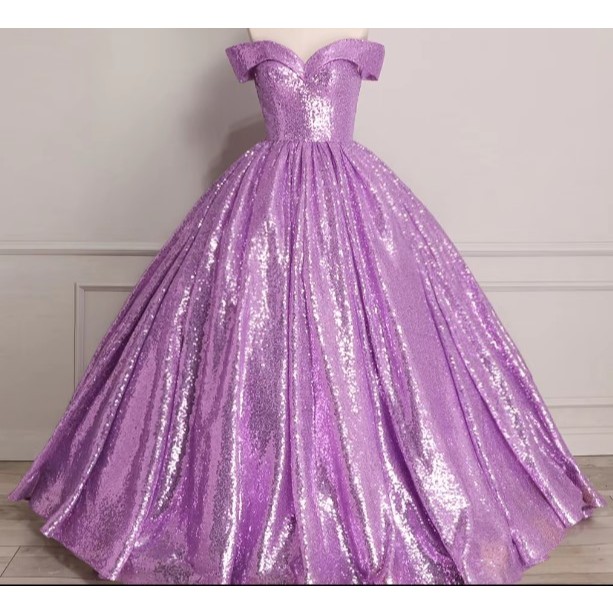 GAUN PERNIKAHAN WEDDING GOWN SQUEEN BERKILAU  SABRINA WEDDING GOWN PERNIKAHAN UNGGU