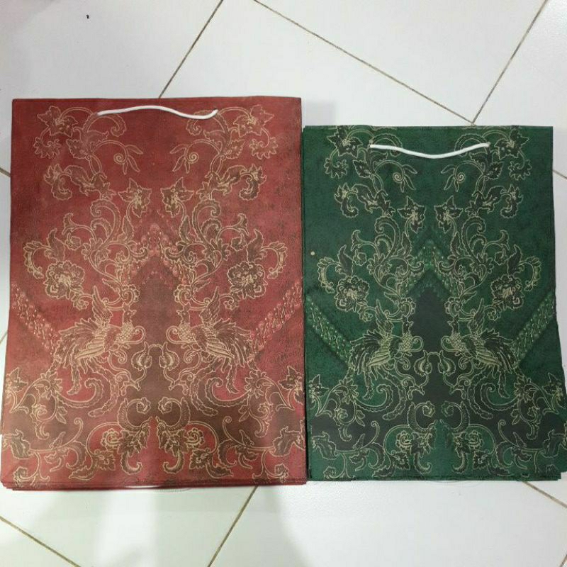 

(bukan grosir) [Aesthetic by fss.id] paper bag batik/tas kertas/tas jinjing/goody bags