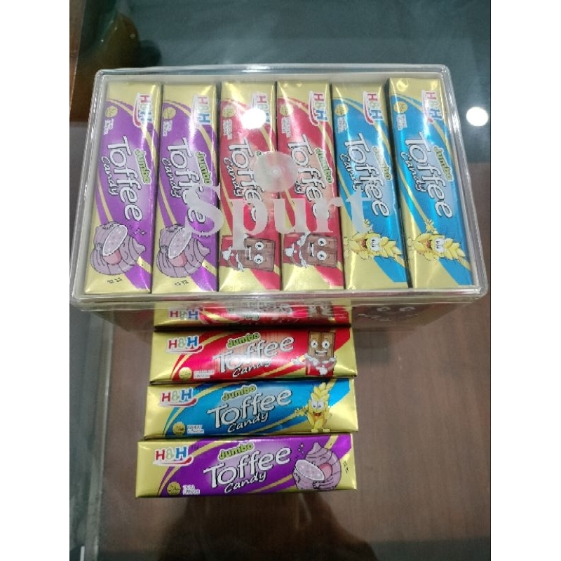 

Permen Toffee jumbo 3 rasa 1 pack isi 30 pcs