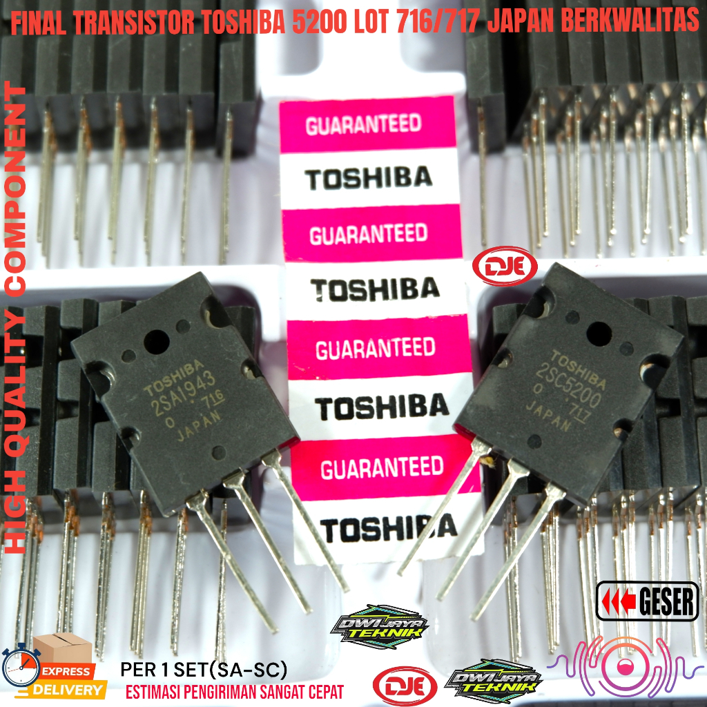 TRANSISTOR TOSHIBA 5200 1943 LOT 716 717