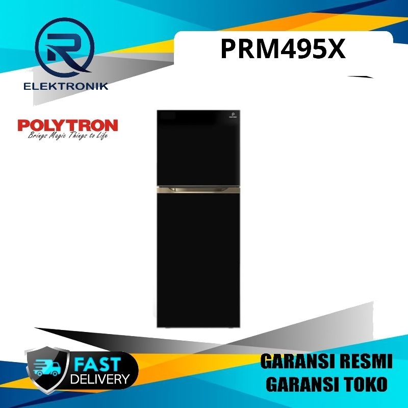 Polytron PRM495X Kulkas 2 Pintu 350 L New Belleza Big Liter PRM495