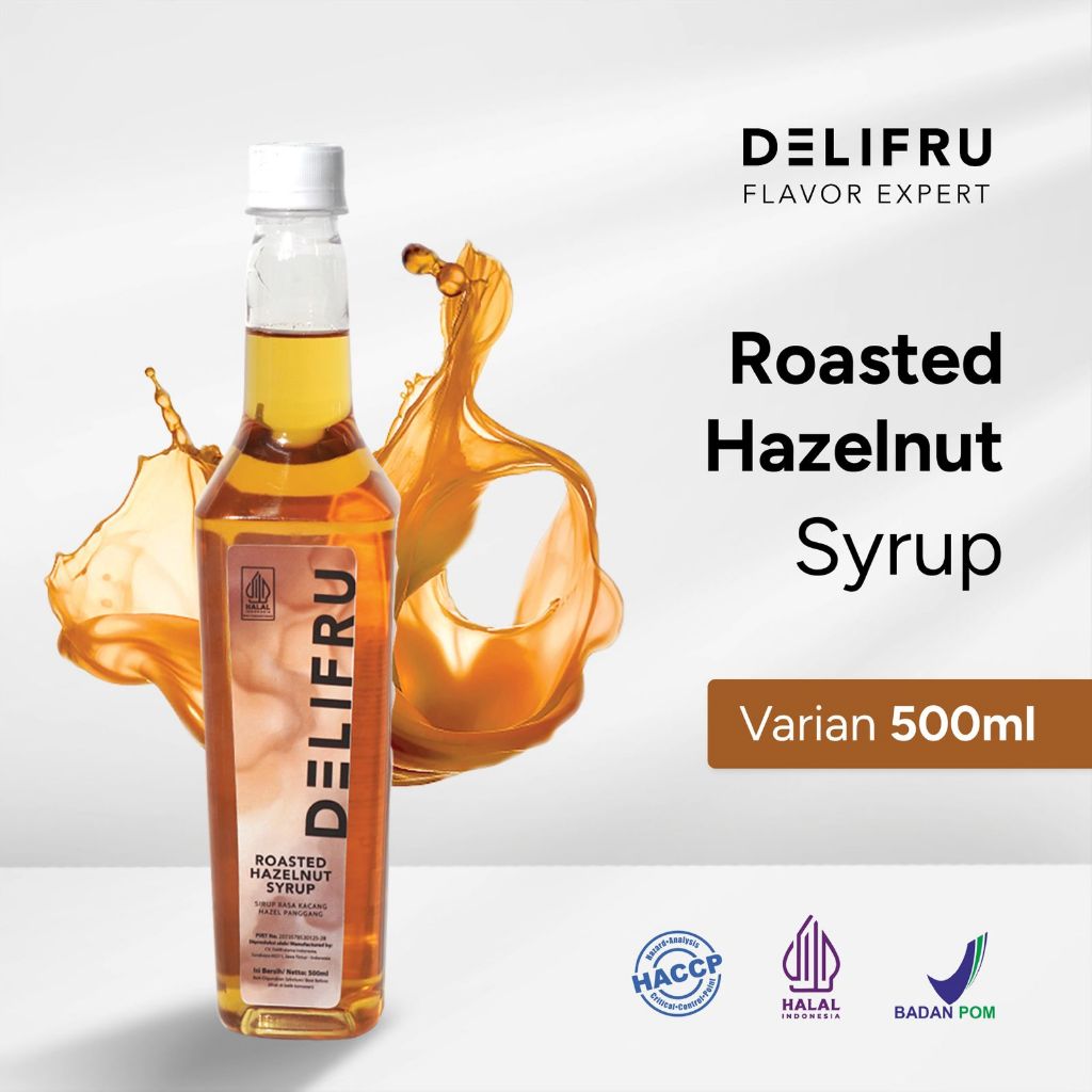 

Delifru Roasted Hazelnut Syrup 500 ml - Sirup Roasted Hazelnut