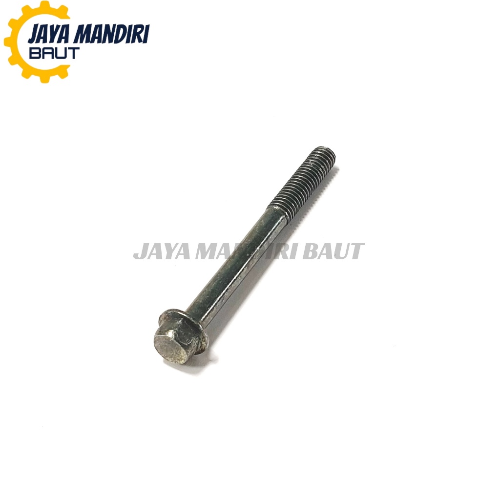 Baut Blok CVT M6 X 50 Kunci 8 Ulir 10 Flange Bolt 6X50 Hijau Panjang 50mm