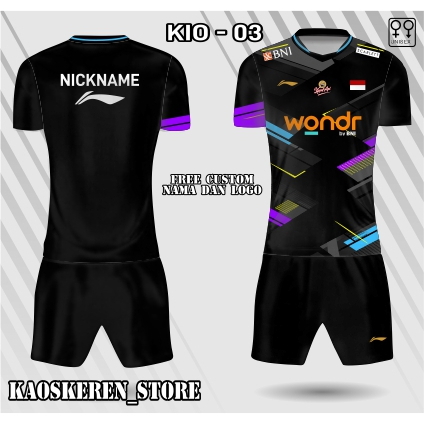 jersey setelan badminton japan open setelan baju bulutangkis kaos badminton free custom nama logo