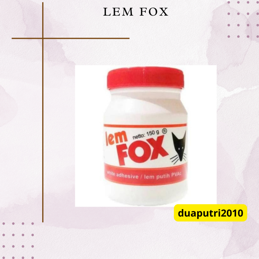 

Lem Fox Putih 150 Gram
