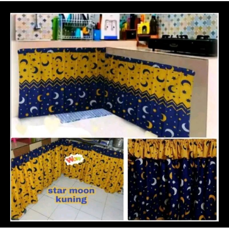 HORDENG KOLONG DAPUR HORDENG TIRAI MEJA KOMPOR DAPUR