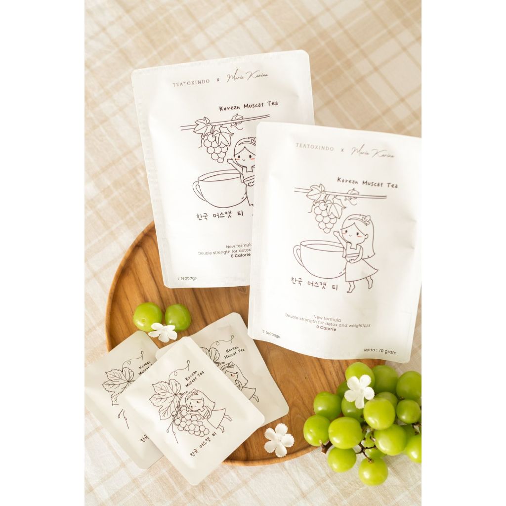 

Teatoxindo x Maria Karina 14 days Korean muscat detox tea