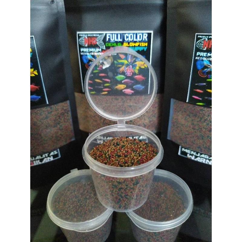 Pellet Glowfish kemasan 15ml cup / Full Color Boster Premium for Glowfish / Cichlid / Guppies / Dani