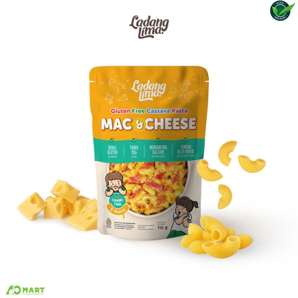 

Ladang Lima Cassava Pasta Macaroni & Cheese MPASI 115 Gram