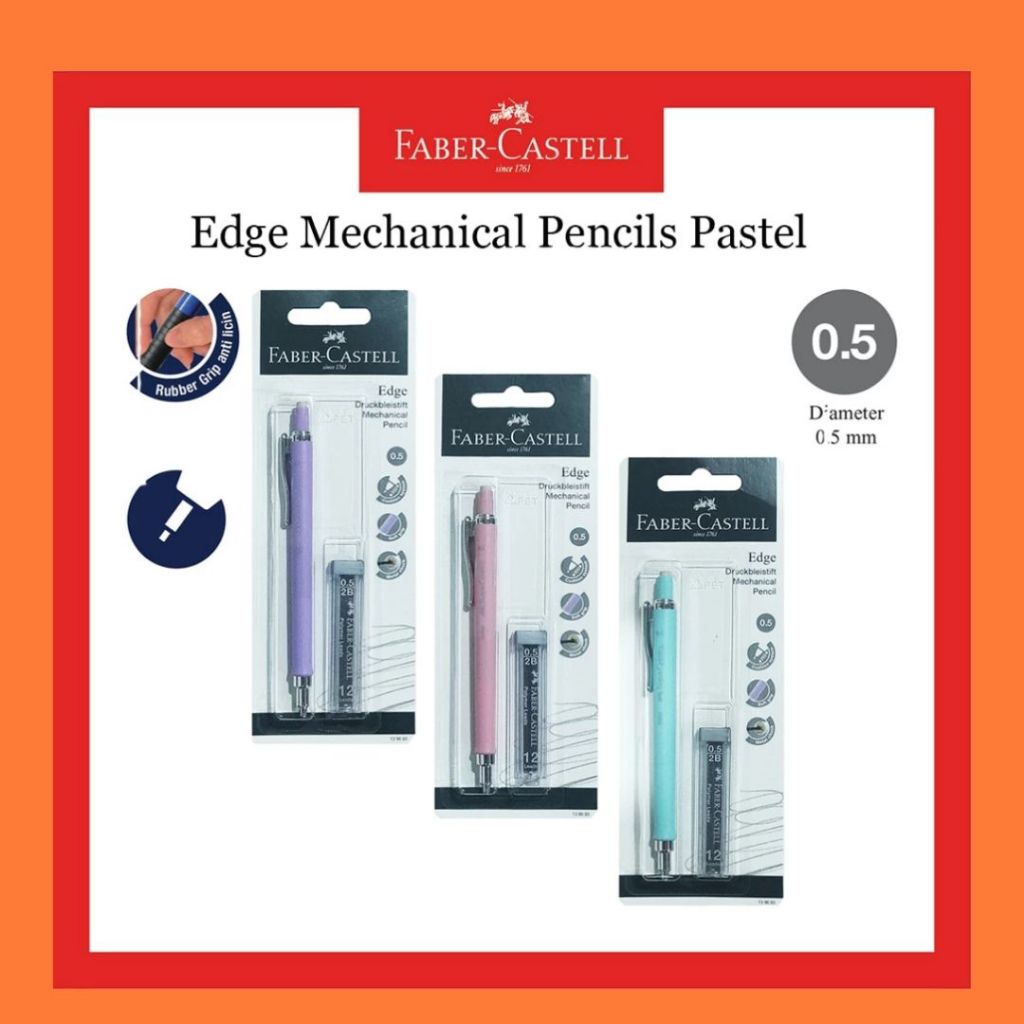 

Faber Castell Pensil Mekanik 0.5 EDGE PASTEL 139693