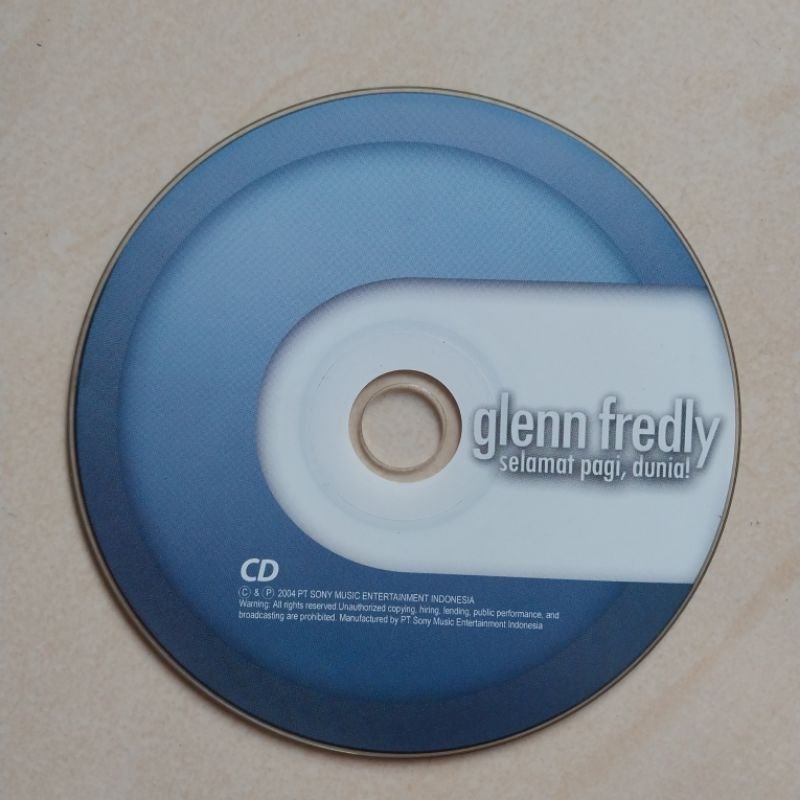 CD GLENN FREDLY ALBUM SELAMAT PAGI DUNIA