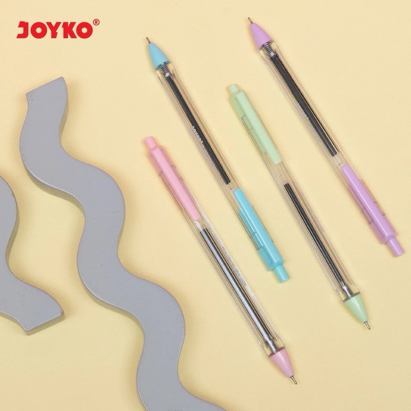 

Ball Pen Pulpen Joyko BP-363 Vokus PASTEL Trans PTL 0.7 m (12pcs)