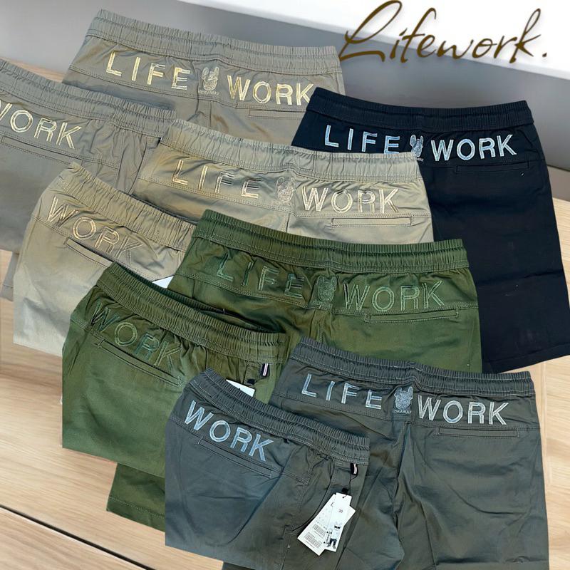 celana pendek pria / boardshort pria lifework distro terbaru
