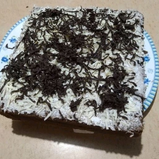 Kue Brownies kukus cokelat Keju ukuran 18x7 cm